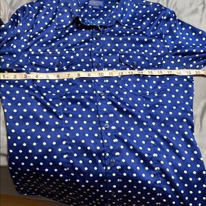 Pendleton Blue Polka Dot Blouse